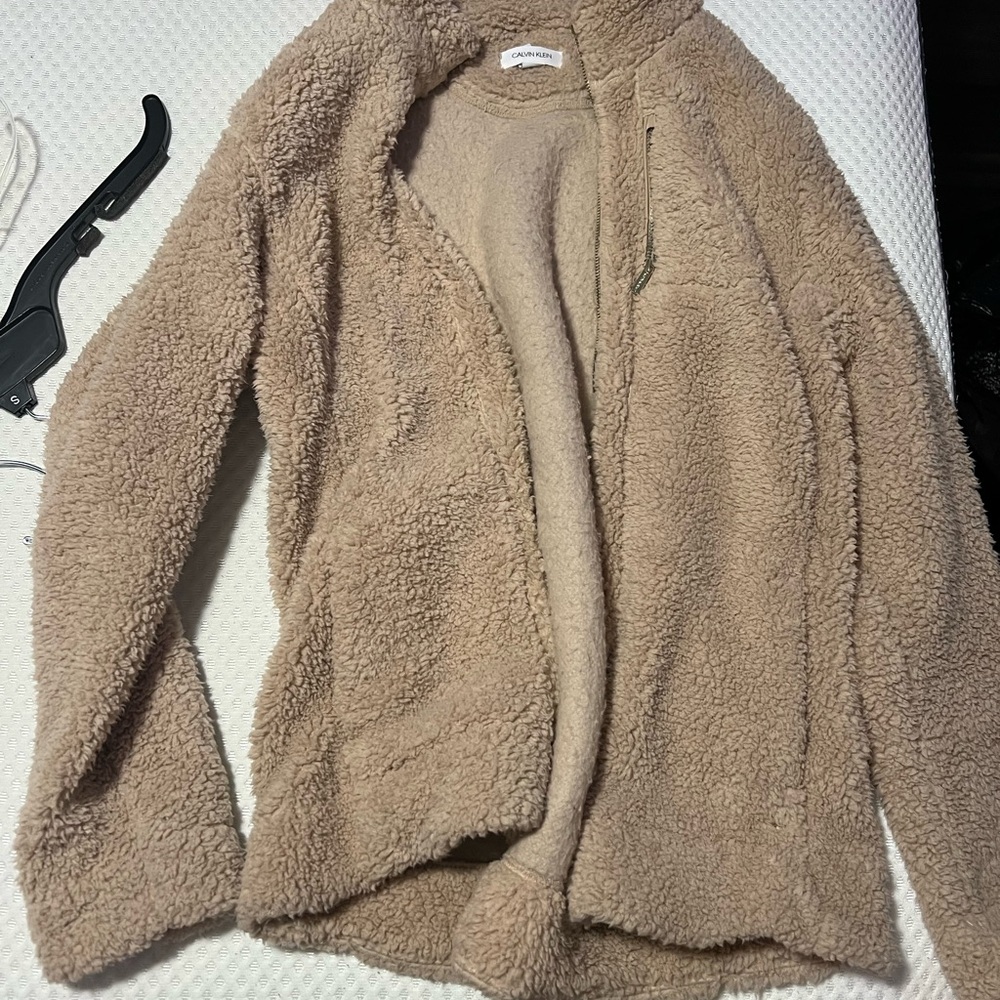 Calvin Klein Tan Sherpa Jacket